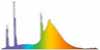 Spectrum of the light for Light bulb Warm-Lite